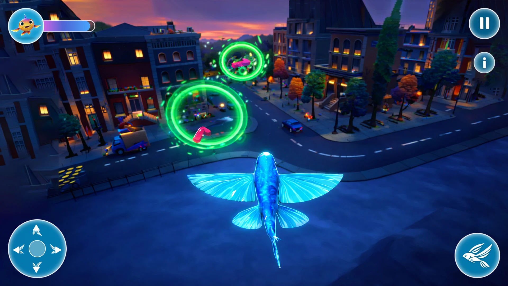 Flying Fish 3D : Lake Escape screenshot