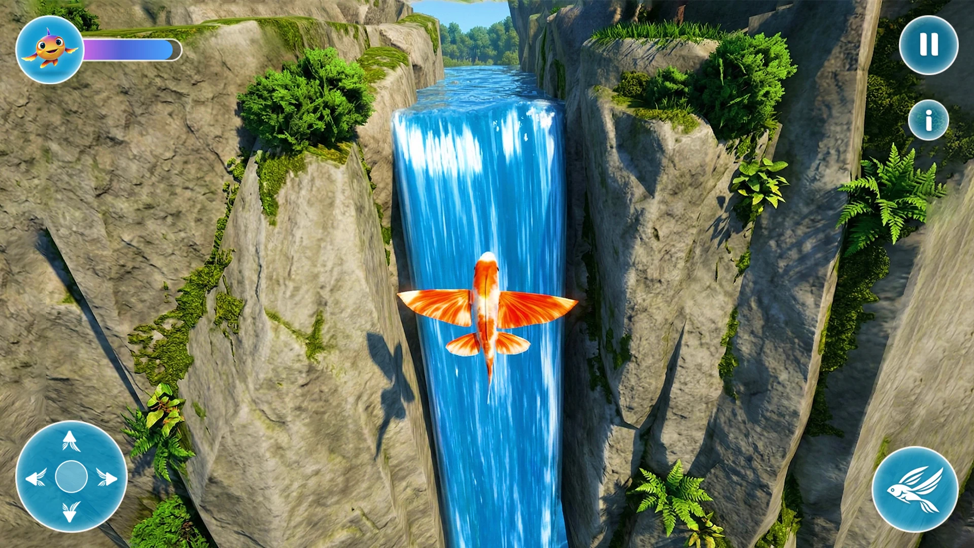 Flying Fish 3D : Lake Escape screenshot